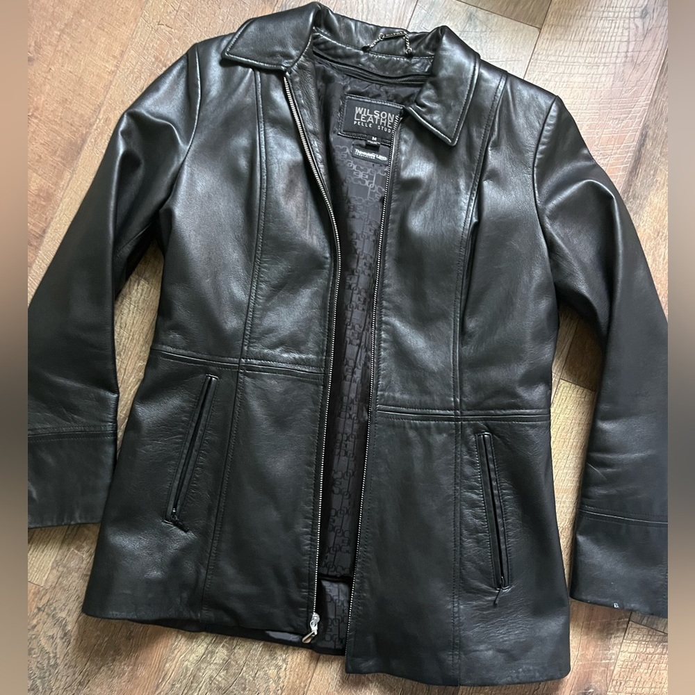 Vintage Women's Wilsons Leather Black Leather Jacket